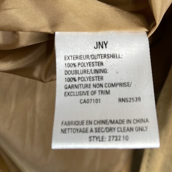 Y2K Boyfriend Jones New York Camel Faux Suede Jacket Exposed Stitch Raglan 12 - Picture 8 of 10